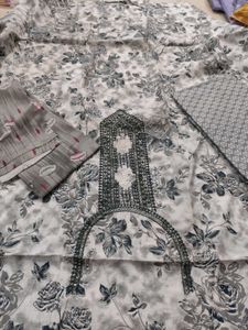 Slub Cotton Full Suit Sale