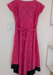 Pink Flared Dress
