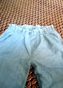 Girls Light Blue Casual Pants 👖