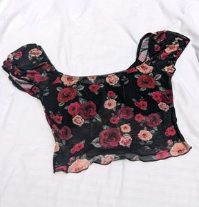 Urbanic Black Floral Pinterest Y2k Coquette Corset