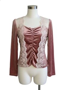 Vintage Lace Velvet Top