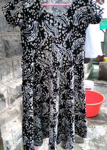 Black & White Print Dress