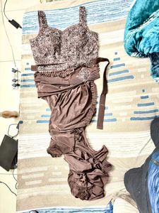 Elegant coffee colour Saree