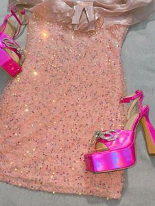 Urbanic Pink Sequin Dress🩷