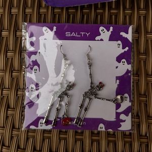 Pumpkin &amp; Bones Earrings