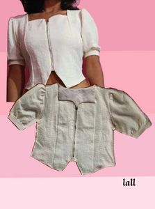 Textured Floral Crop Top