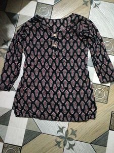 Leaf Print Tunic kurti