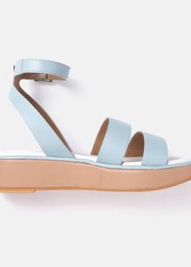 Light Blue Ankle Strap Sandals