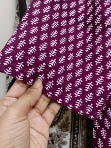 Purple Tree Print Fabric