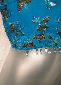 Heavy Embroidery And Bead Work Blouse