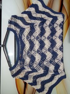 Zigzag Knit Top