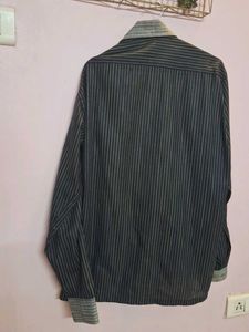 Striped Shirt for Men | white and grey