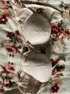 34B Lace Padded Bra – Elegant Nude