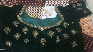 Bottle Green Bridal Lehenga