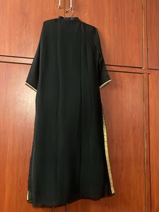 Elegant Black &amp; Gold Embellished Dress