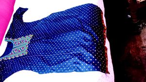 Embroidered Kurtawith Sare