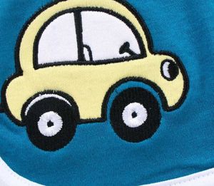 Babyhug Interlock Cotton Bibs Duck &amp; Car Print 2 P