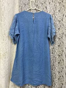 Denim Look Short Kurta