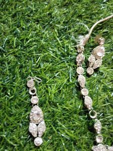 Silver Colour Stone 3 Peace Set