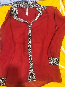 Red Shirt With Print