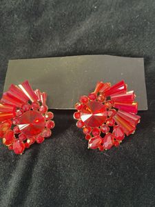 Different Color Floral Drop Earrings
