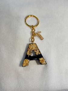 Resin Initial Keychains