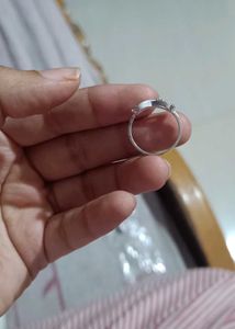 Real Silver Infinity Lavender/Pastel Pink Ring
