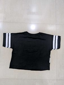 Crop Tshirt Black(New)