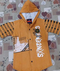 Stylish Boys Hooded Shirt