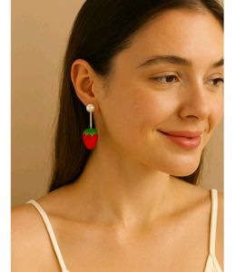Strawberry Pearl Earrings