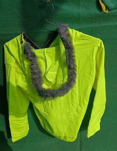 Green Originals Zip-Up Hoodie (free size upto M)