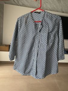Patterned Button-Down Top