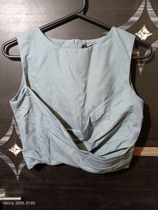Gray Sleeveless Top
