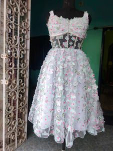 Floral Corset midi Dress(for Ankita)