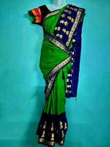 Green Color Party wear Saree