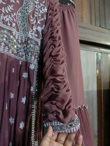 Sale❗❗ 🌸 Elegant Mauve Anarkali Set 🌸