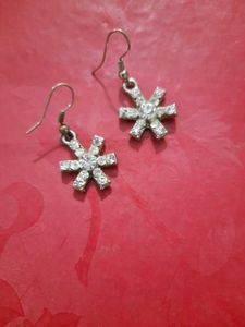 Snowflake Rhinestone Earrings