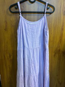 Lilac Embroidered Dress
