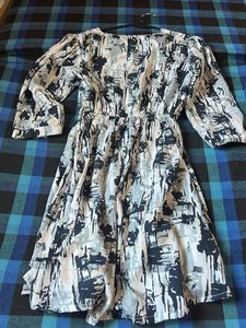 Abstract Print Dress