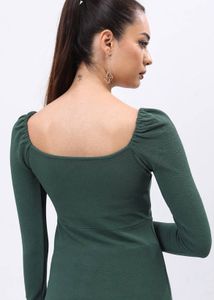Dark Green Top