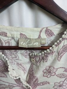 Utsaa Mauve Floral Print Women&#39;s Kurta