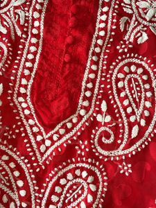 See Through Chikankari Kurta