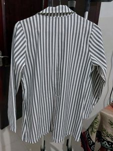 Vertical Strip Summer Blazer