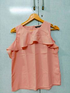 Ruffled Peach Top