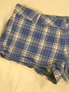 Beautiful Blue Chequered Short