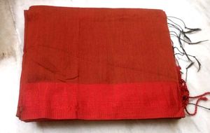 Elegant Red Handloom Saree