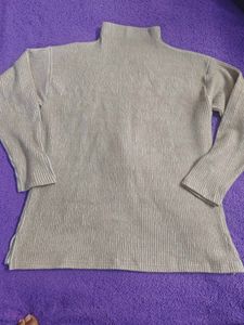 Tan Turtleneck Top