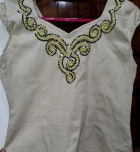 Embellished hand emboidered WOMAN TOP