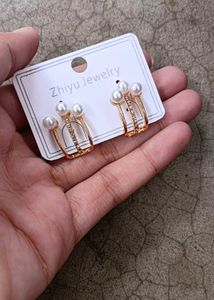 Three Beautiful Stud Earrings For Women