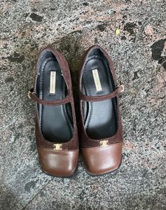 Brown Mary Jane Heels